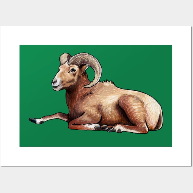 Aries Ram Wall Art by Heather Dorsch Creations